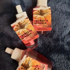 3 Bath & Body Works Pumpkin Apple Wallflowers Refills